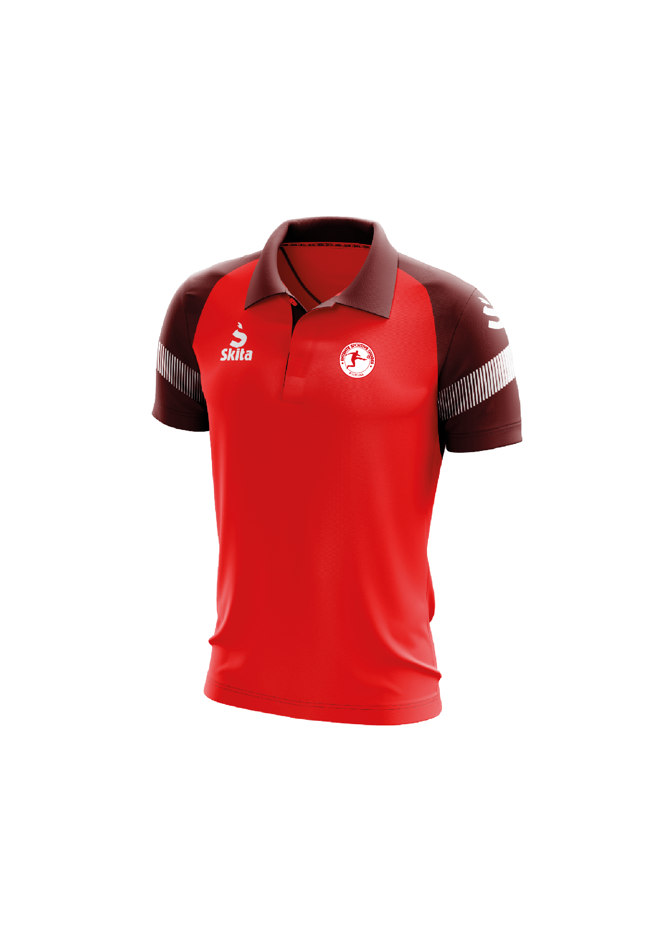 Polo ALVOR rouge (Entente Sportive Bruges)